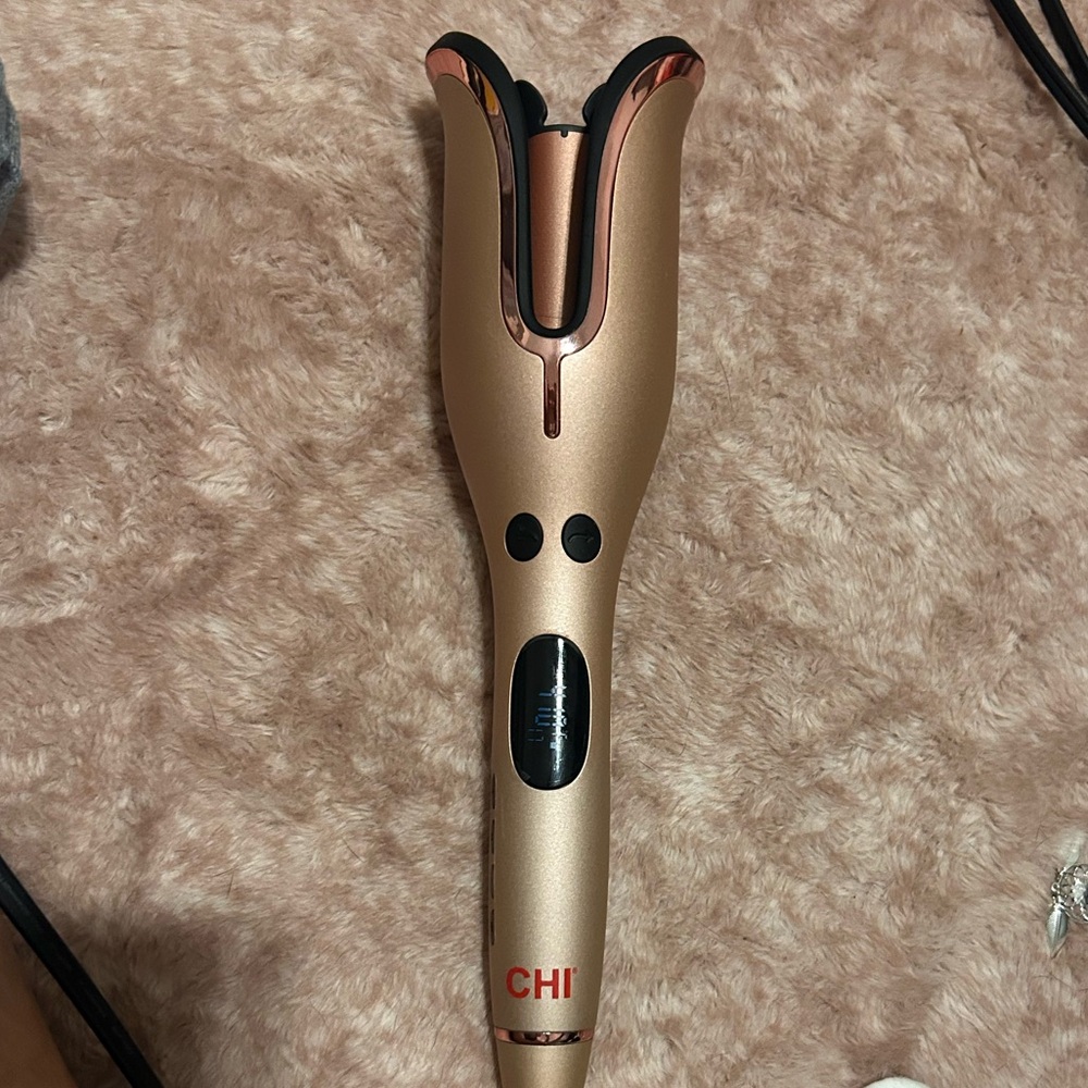CHI Spin N Curl Ceramic 1" Rotating Hair Curler Rose Gold